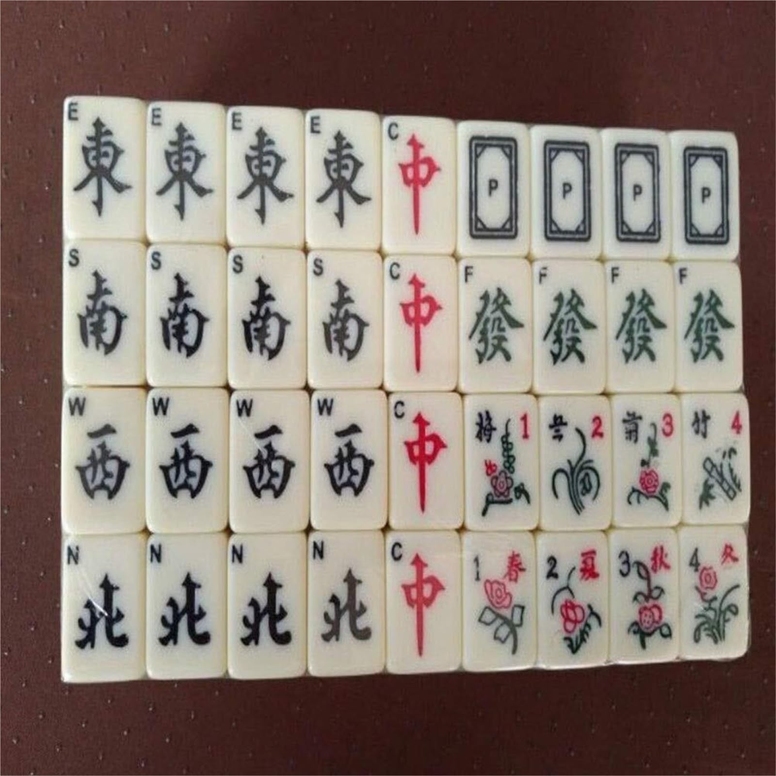 Chinesisches Mahjong 144 Spielsteine, Mahjong-Set, Partyspiel, Traditionelles Spiel Mit Box, for 4 Spieler Ab 8 Jahren Für Familie Reise Spiel