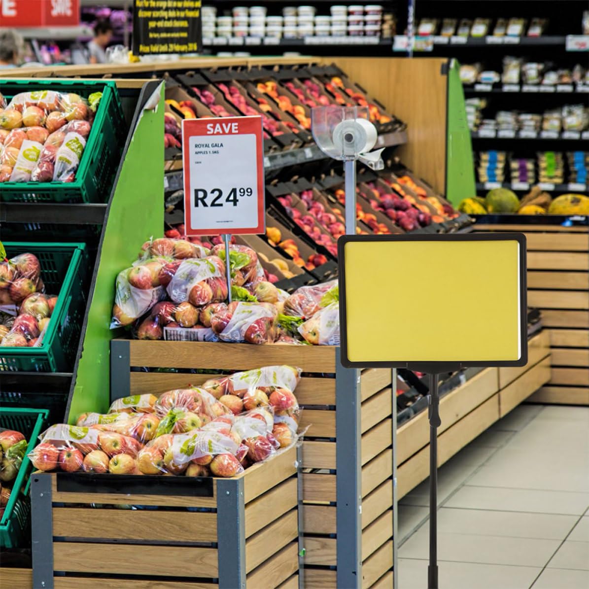 Supporto in Inossidabile e Plastica Cartellini da 2 per Design a Clip Multifunzione per Supermercati e Negozi di