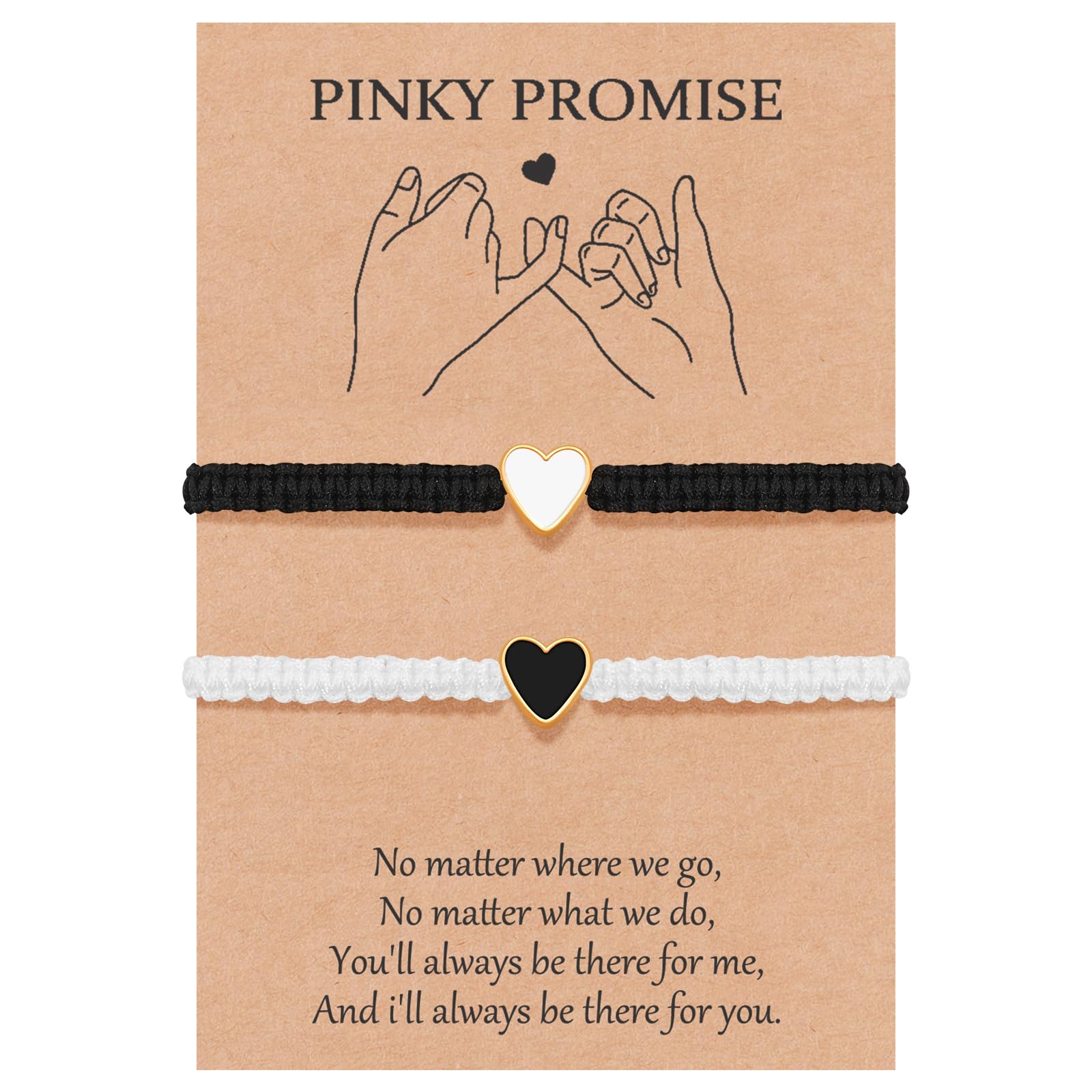 MANVEN Bracelets for Couples Friendship Friends Mother Daughter Gifts Amulet Valentine Birthday Anniversary Christmas For Boyfriend Girlfriend Sisters Girls Women Men