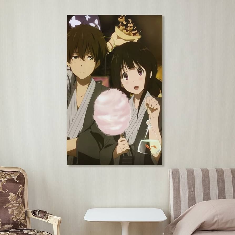 ポスター　空気清浄B2ポスター 千反田える＆伊原摩耶花(ひなたぼっこ) 「氷菓」 23A134 氷菓 空気清浄ポスター「ひなたぼっこ」千反田える、伊原