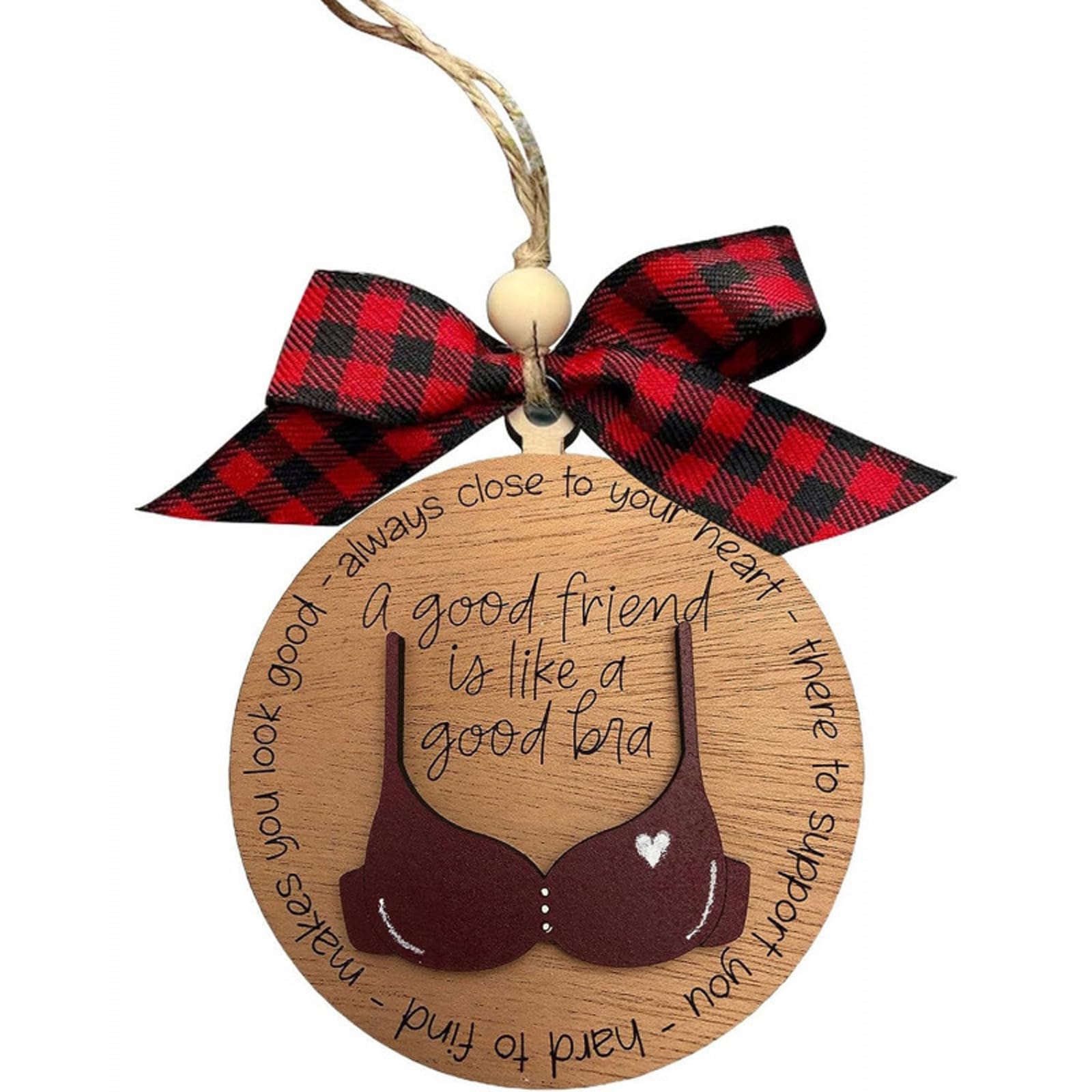 Festival Tree Decoration Wooden Ornament Assorted Shapes Safe Accessories for Kids Christmas Party Easy Hanging Christmas Decorations