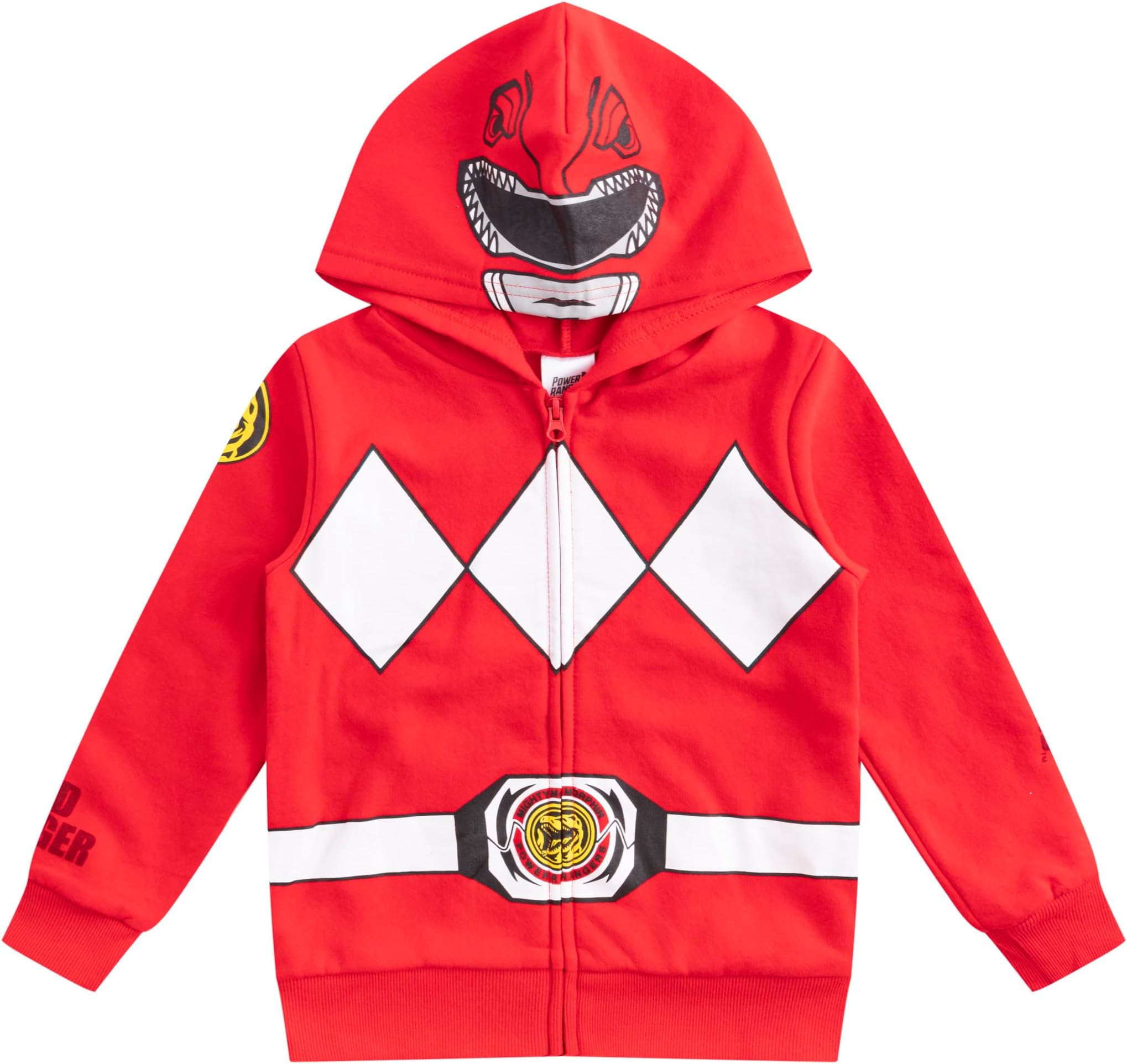 Power Rangers Boys Zip Up Hoodie for Little Kids