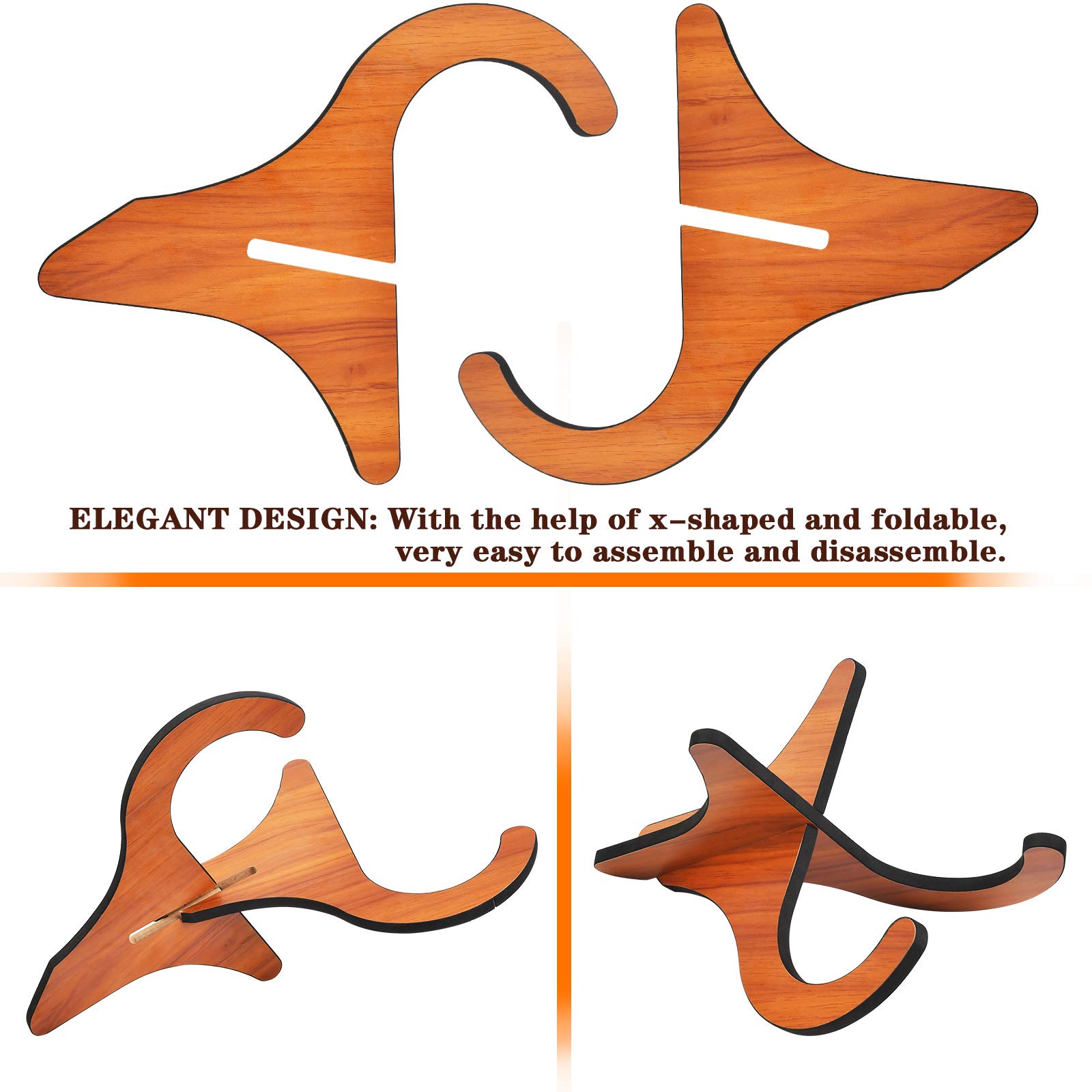 Support Ukulélé En Bois Démontable - Pour Petits Instruments à Cordes