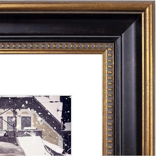 Miniatura 8 de Space Art Deco, Portarretratos negro de 11 x 17 pulgadas, para fotosimágenespósteres, ganchos de dientes de sierra, montaje en pared,