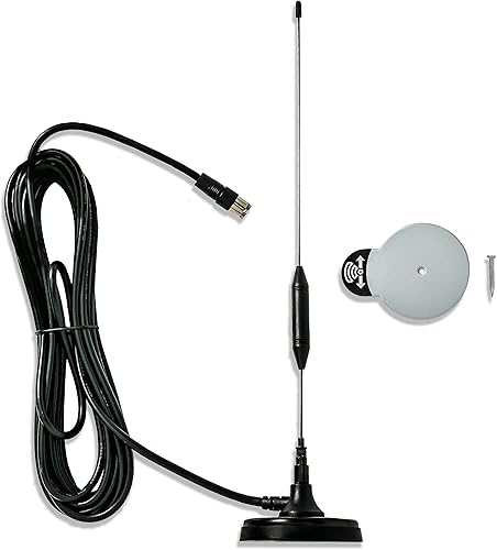 Miniatura 3 de Antena digital ajustable MS-ANT80 – Antena HDTV para interiores y exteriores con montaje en disco súper magnético – TV HD transparente de 1080p –