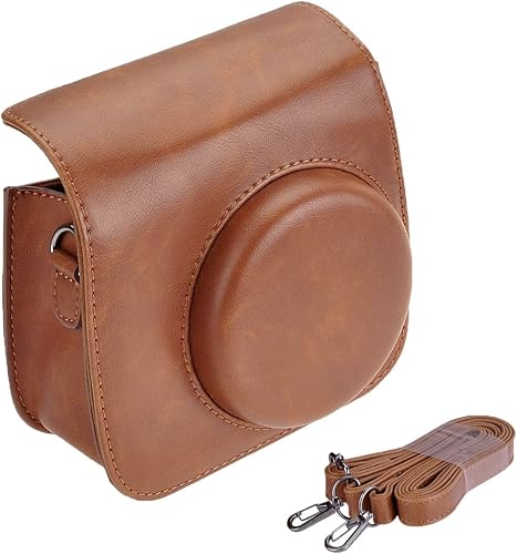 Yoption Funda vintage para cámara compatible con Fujifilm Instax Mini 11988+ con correa de hombro ajustable para cámara de película instantánea