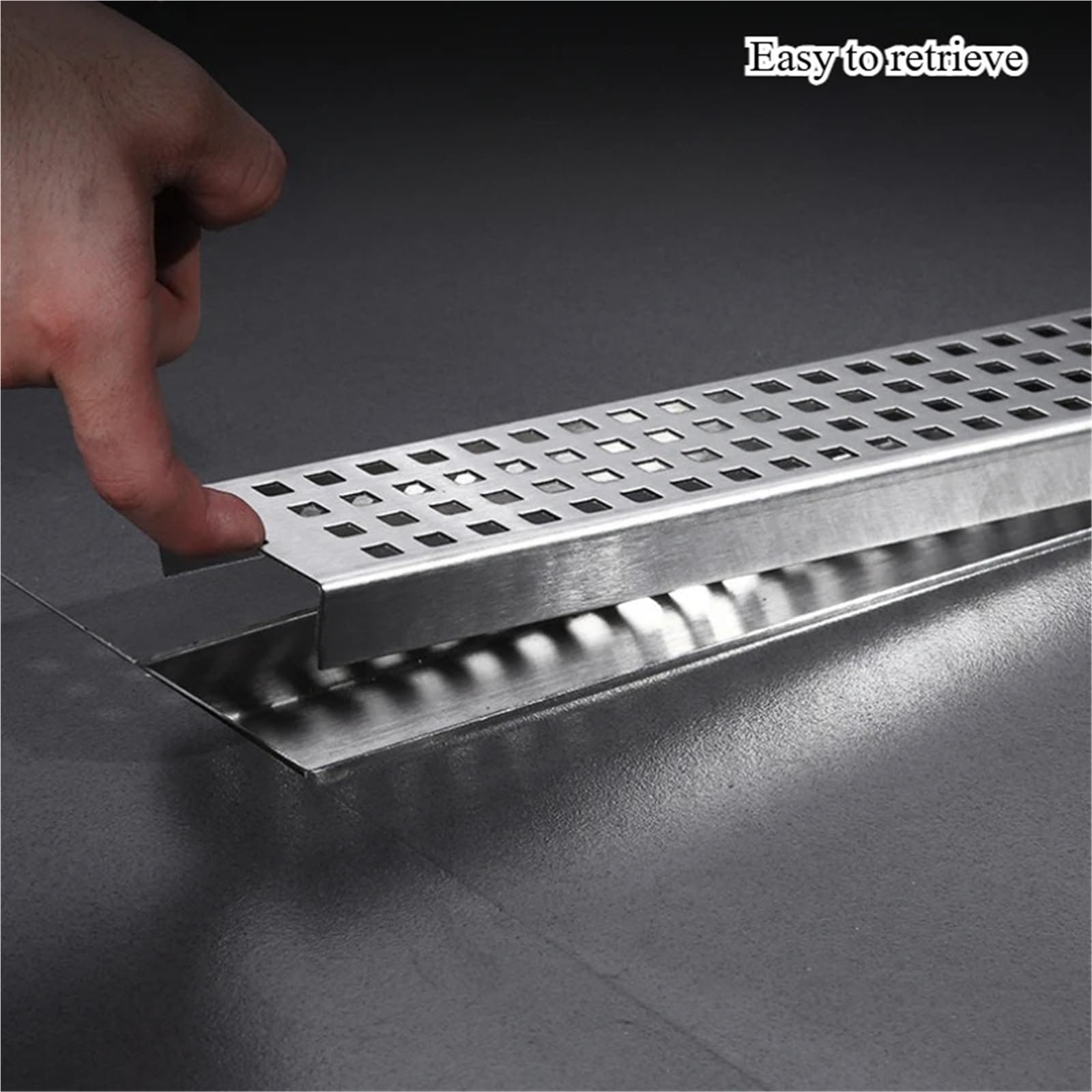 Desague Ducha Lineal Drenaje De Piso Rectangular Acero Inoxidable 304 for Inodoro