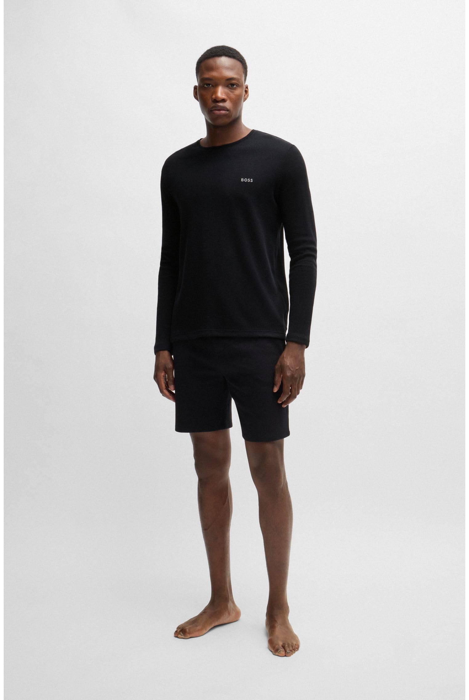 BOSS Waffle LS-Shirt Pyjama_Longsleeve para Hombre