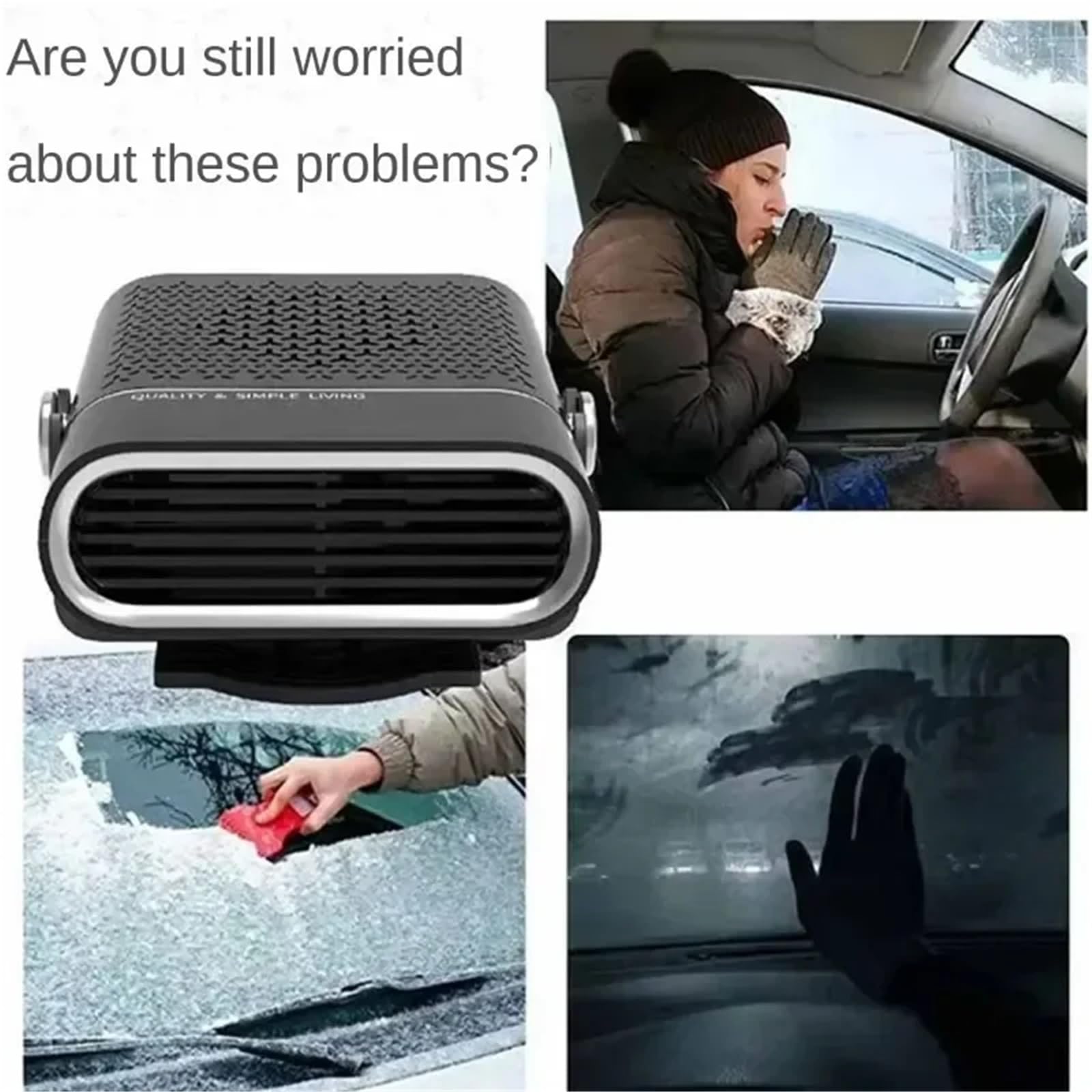 Calentador de aire diésel 12V 24V 120W 260W Calentador descongelante Mini Refrigeración 2 en 1 Ventiladores de calefacción para coche Desempañador de parabrisas eléctrico autónomo Calentador para co