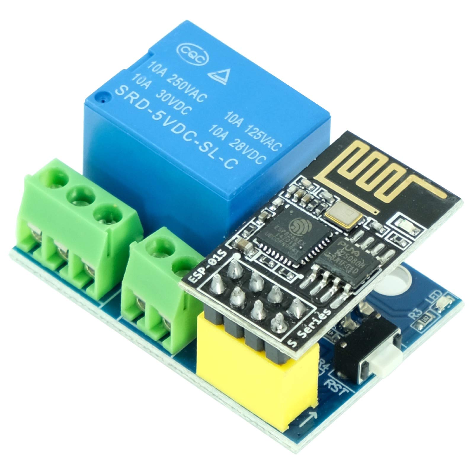 Modulo WLAN ESP-01 ESP8266 con relè shield, 5-12 V, per applicazioni Arduino, IoT, Smart Home