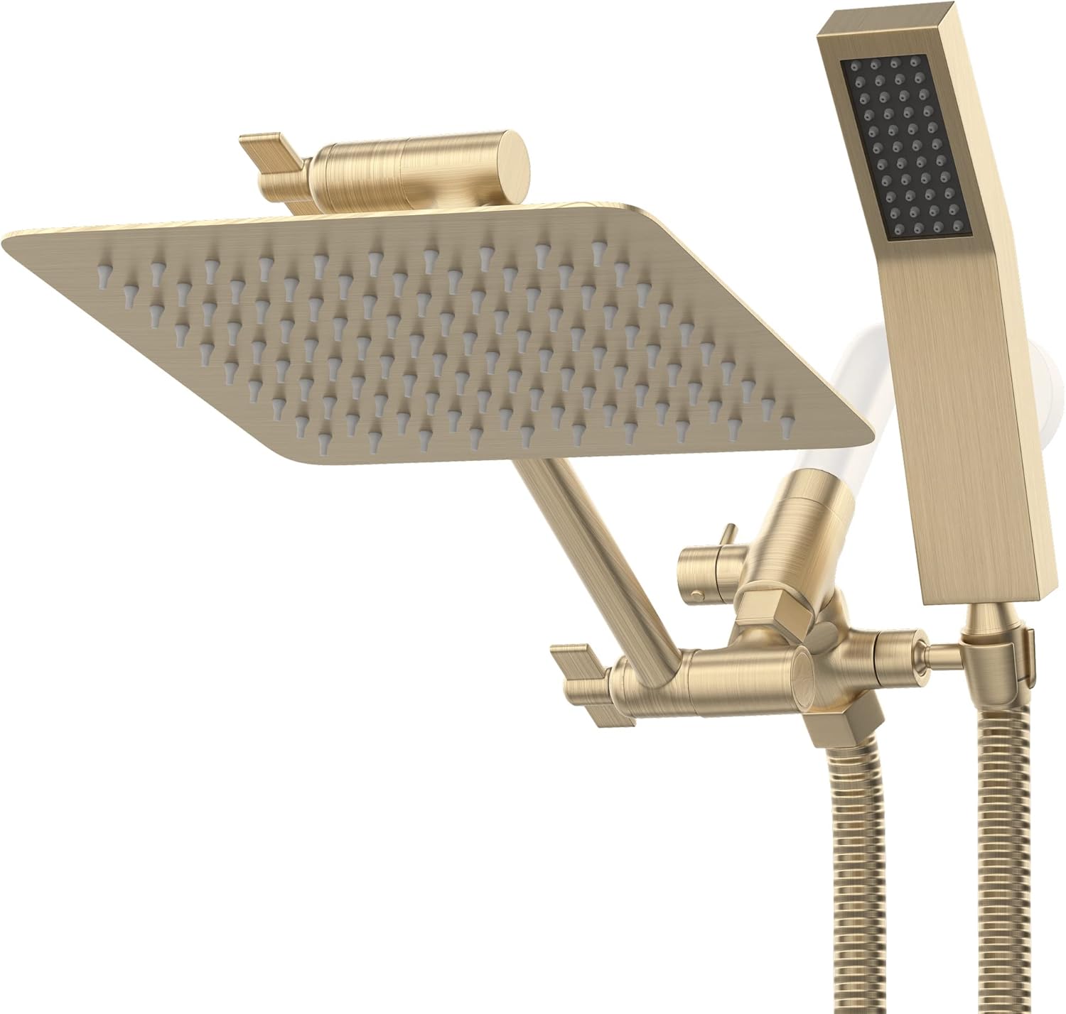 10" Long Shower Head with Handheld 3 Mode Rain Shower Head with