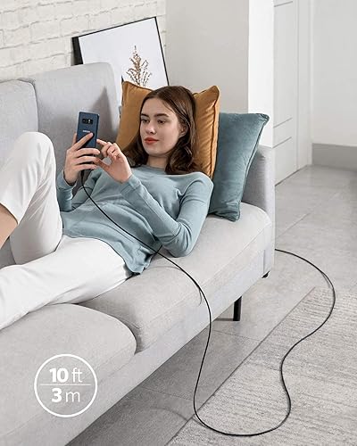 Miniatura 6 de PD - Cable de carga rápida de 10 pies de largo, cable USB-C de alimentación (tipo C a tipo C), sincronización compatible con Samsung Galaxy S21 S22