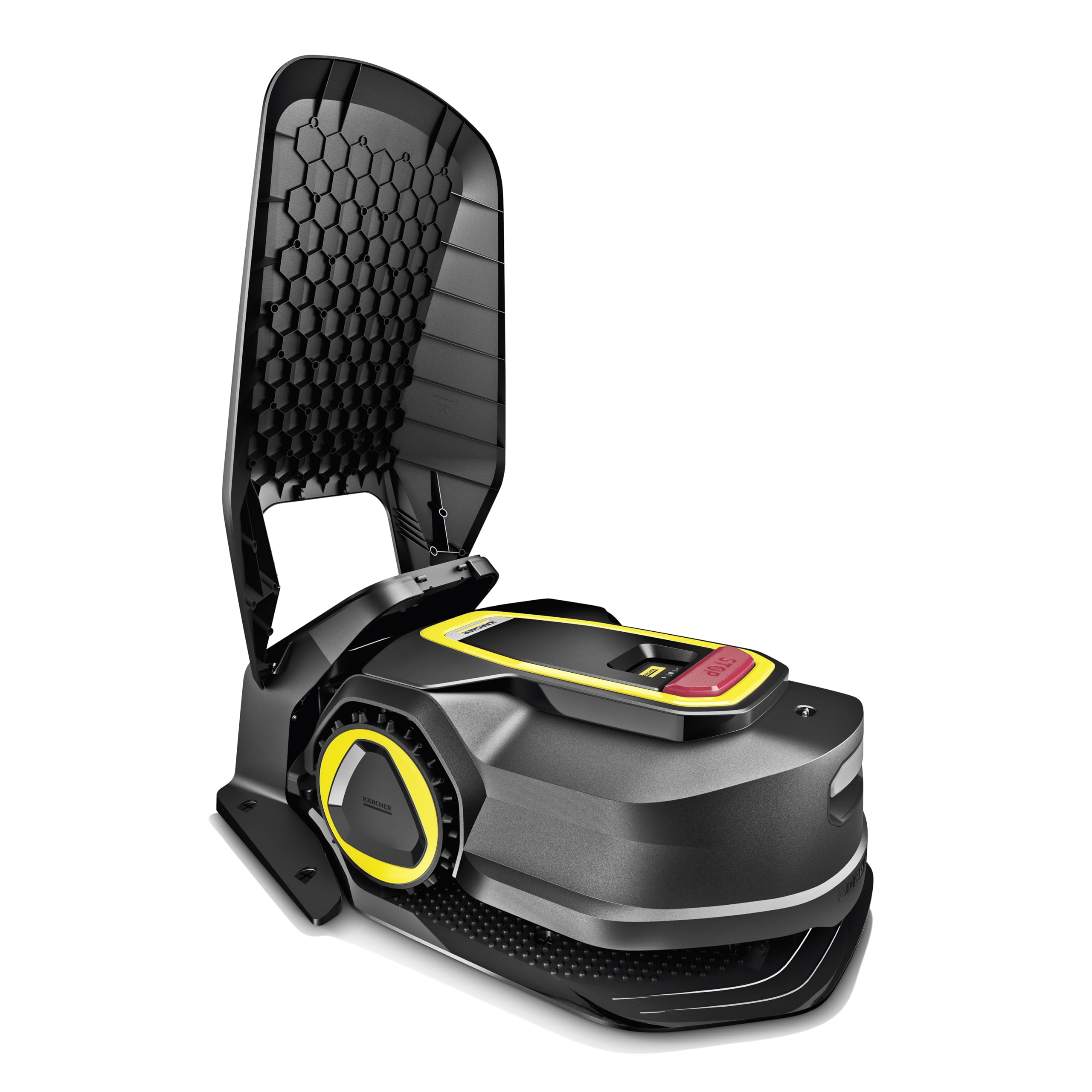 KÄRCHER Garage pour Robots Tondeuses RCX, Protection Solaire et Intempéries, Toit Relevable Pratique, Matériau Haute Résistance, Compatible Gamme RCX 4 et RCX 6