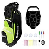 Golf Stand Bag&comma; Lightweight Golf Bag with 8-Way Top Dividers&comma; Golf Bag for Men & Women with Adjustable Dual Strap&comma; Rain Cover&comma; Cooler and Golf Accessory Kit
