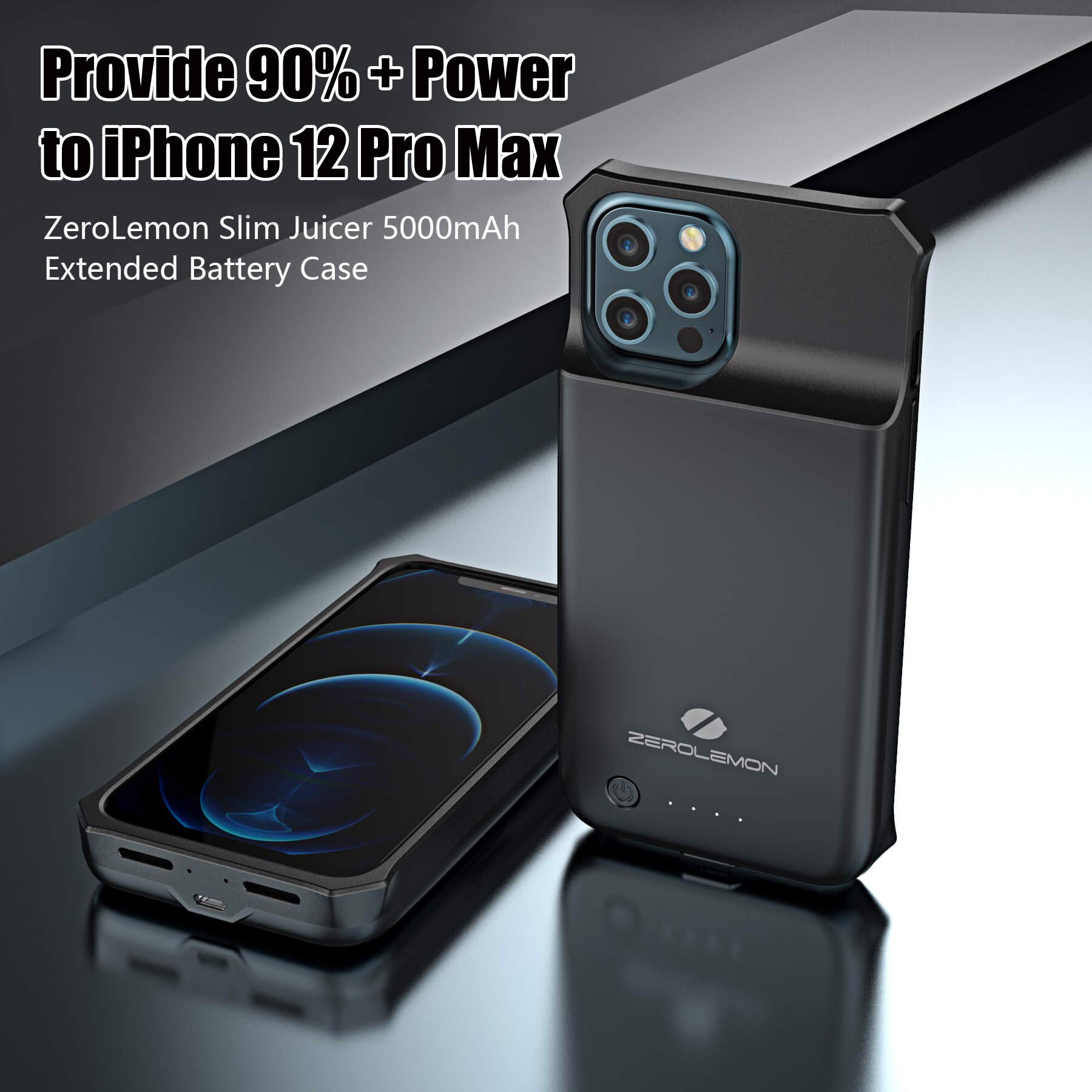 Zerolemon Iphone 12 Pro Max Battery Case 10000mah S23 Ultra
