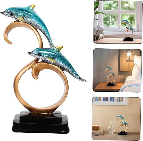 Miniatura 9 de Holibanna Resin Dolphin Ornaments Tabletop Decor Desk Decor Mariposas Decorativas Ocean Decorations Dolphin Desk Key Dish Resin Crafts Resin Dolphin