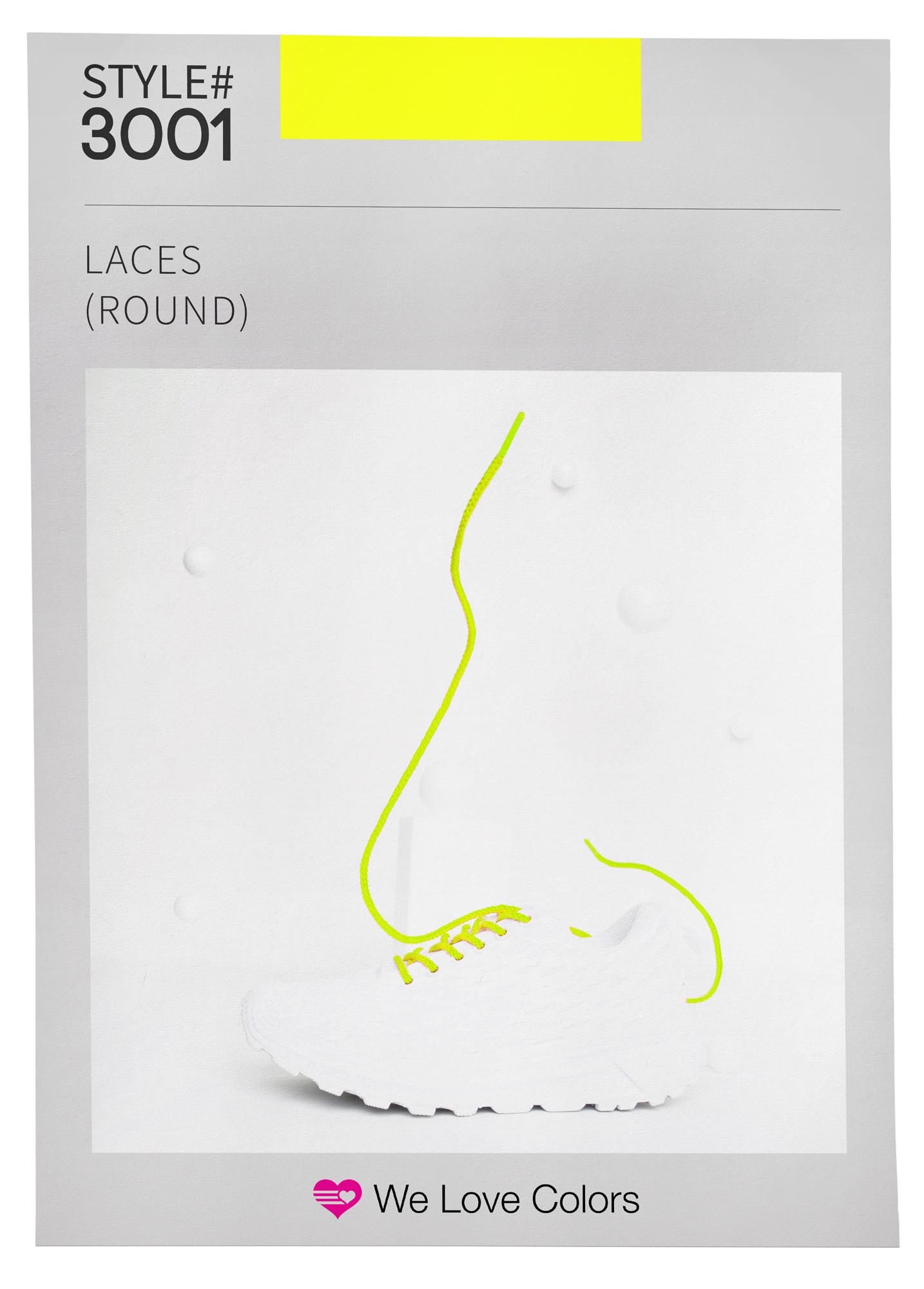 Shoelaces in 30 Colors to choose from! Round style in 3 lengths. Free Shipping with minimum purchase!