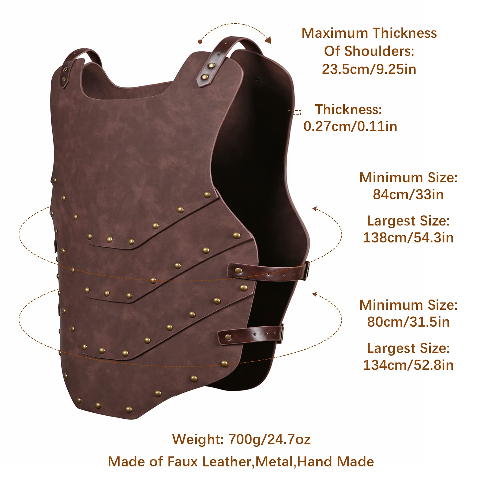 Buy Viking Warrior Chest Armor Medieval PU Leather Vest Leather LARP