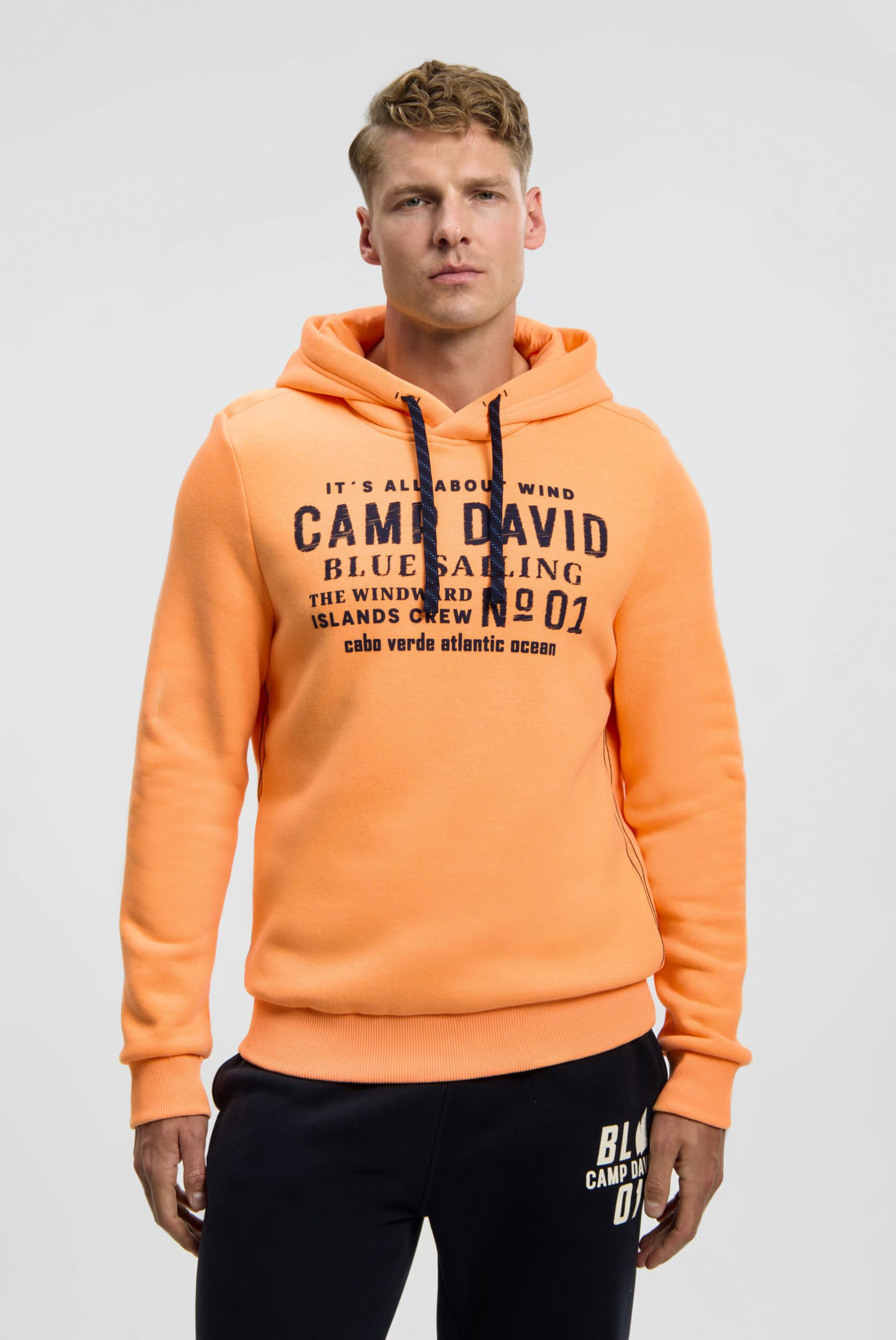 Camp David Herren Hoodie mit Rücken-Artwork