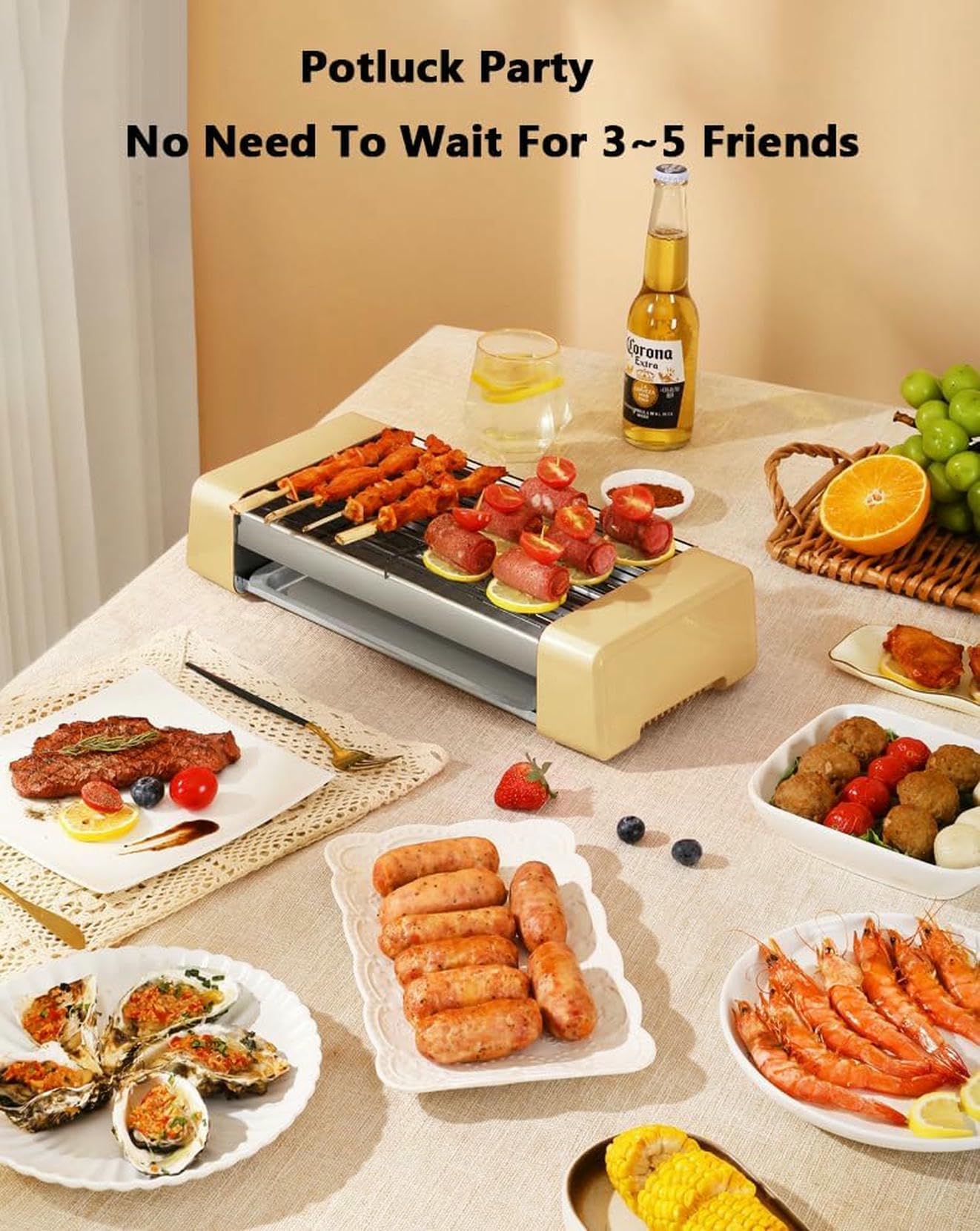 Máquina para Asar Perritos Calientes, máquina de cocción con Rodillos de Acero Inoxidable, para cocinas de restaurantes, Salchichas para el Desayuno, tamaño_nombre-3rods,3rods