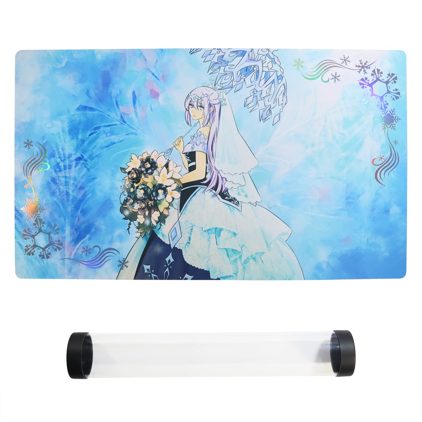 Amazon.com: Teardrop The Rikka Queen Foil Playmat Holographic Mat Gaming  Competition Pad Mat for TCG CCG Trading Card Game Mat + Playmat Tube : Toys  & Games