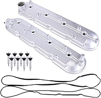 ikasus Set of 2 Valve Covers w/Gaskets & Bolts 12570427 12582224 for 1999-2008 Chevy Silverado Tahoe Suburban Sierra Yukon 5.3L 6.0L V8