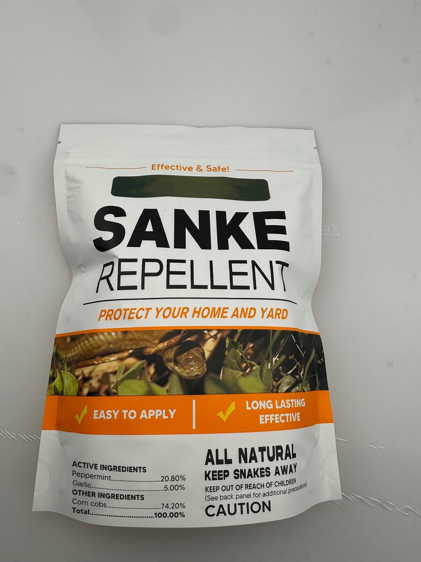 Snake Repellent for Yard Powerful, Snakes Away Repellent for Outdoors, Snake Deterrent Pet Safe Indoor, Yard Snake Out Repellant, Keep Snake Out of Home, Garden, Garage, Camping - 12 Pouches