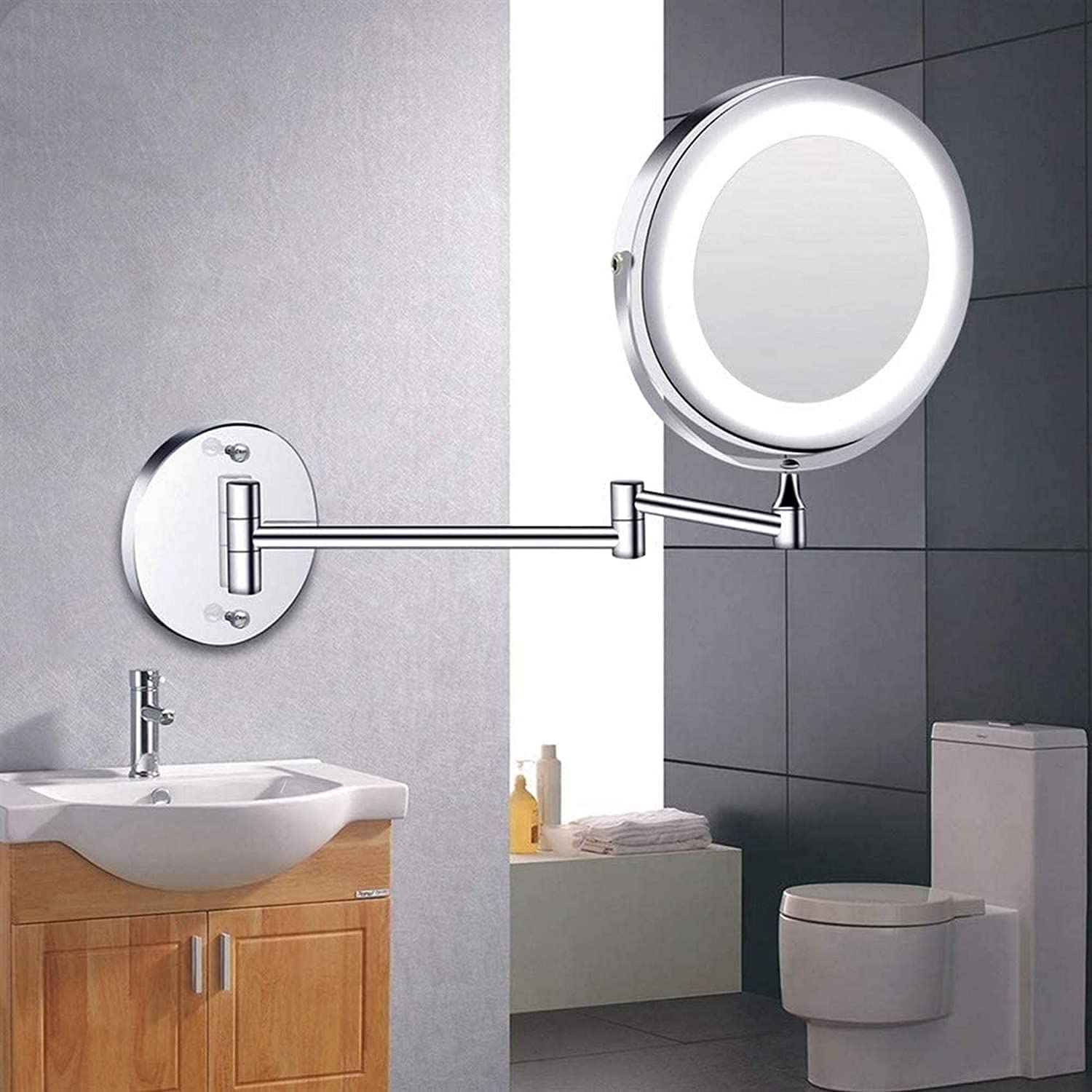 specchio cosmetico, LED