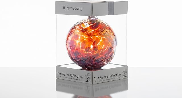 Sienna Glass 40th Wedding 10cm Friendship Ball