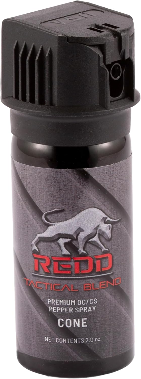 Redd, Tactical OC/CS Pepper Spray - Flip Top Cone (2 oz)