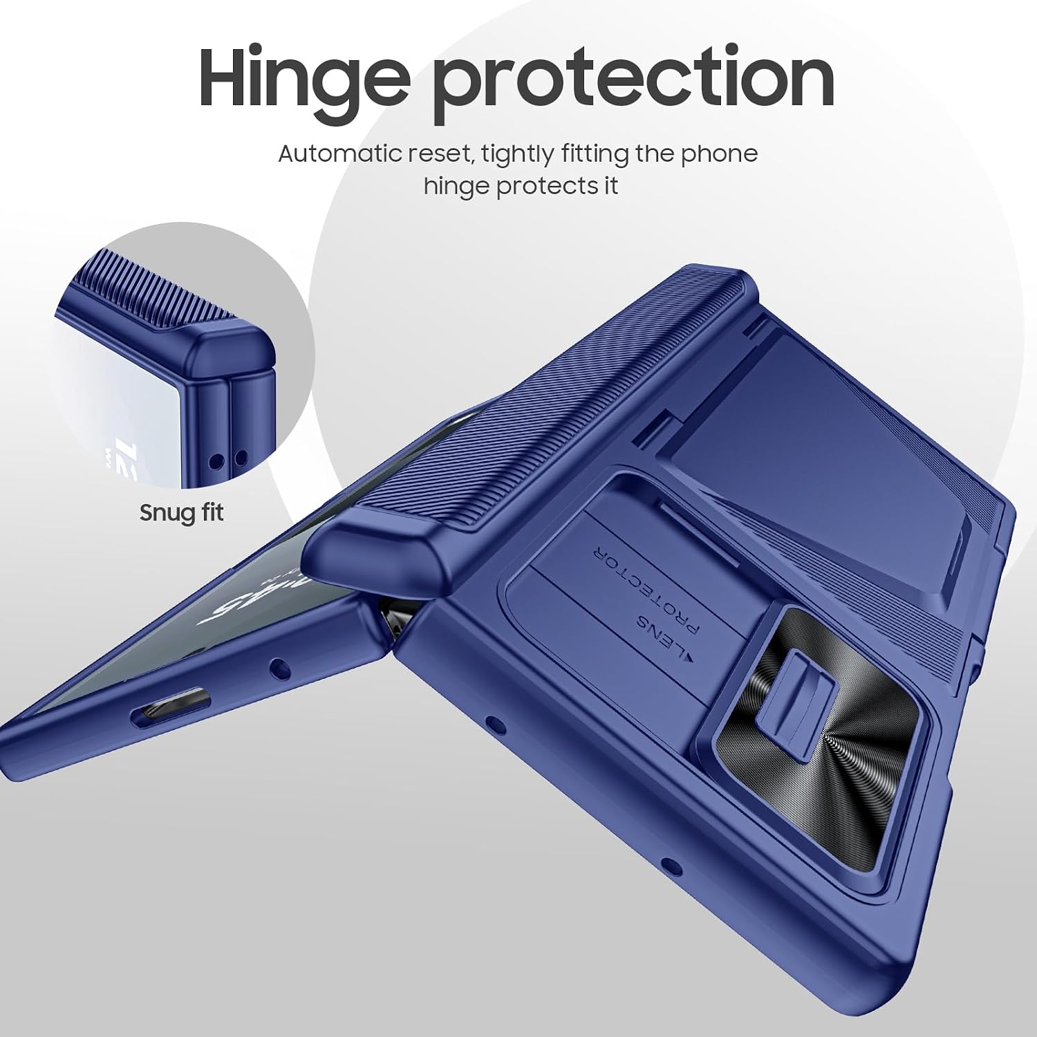 for Samsung Galaxy Z Fold 6 Case Wallet & Screen Protector,Lens Cover thumbnail