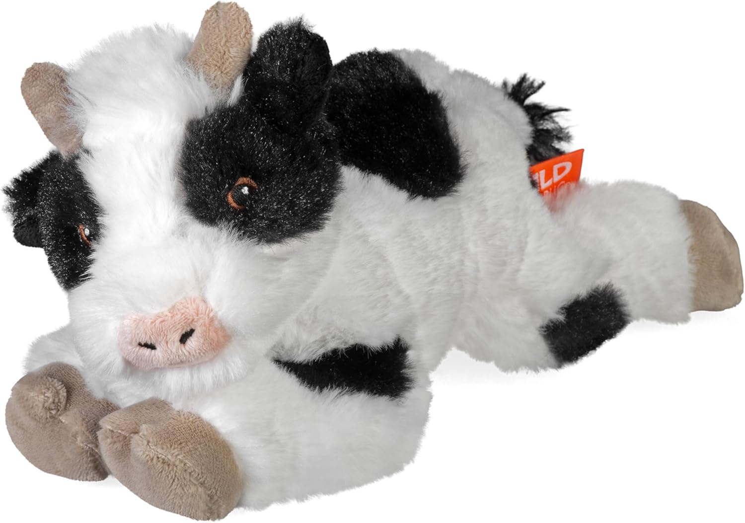 Wild Republic Ecokins Mini, Cow, Stuffed Animal, 8 inches, Gift for Kids, Plush Toy, Made from Spun Recycled Water Bottles, Eco Friendly, Child’s Room Decor