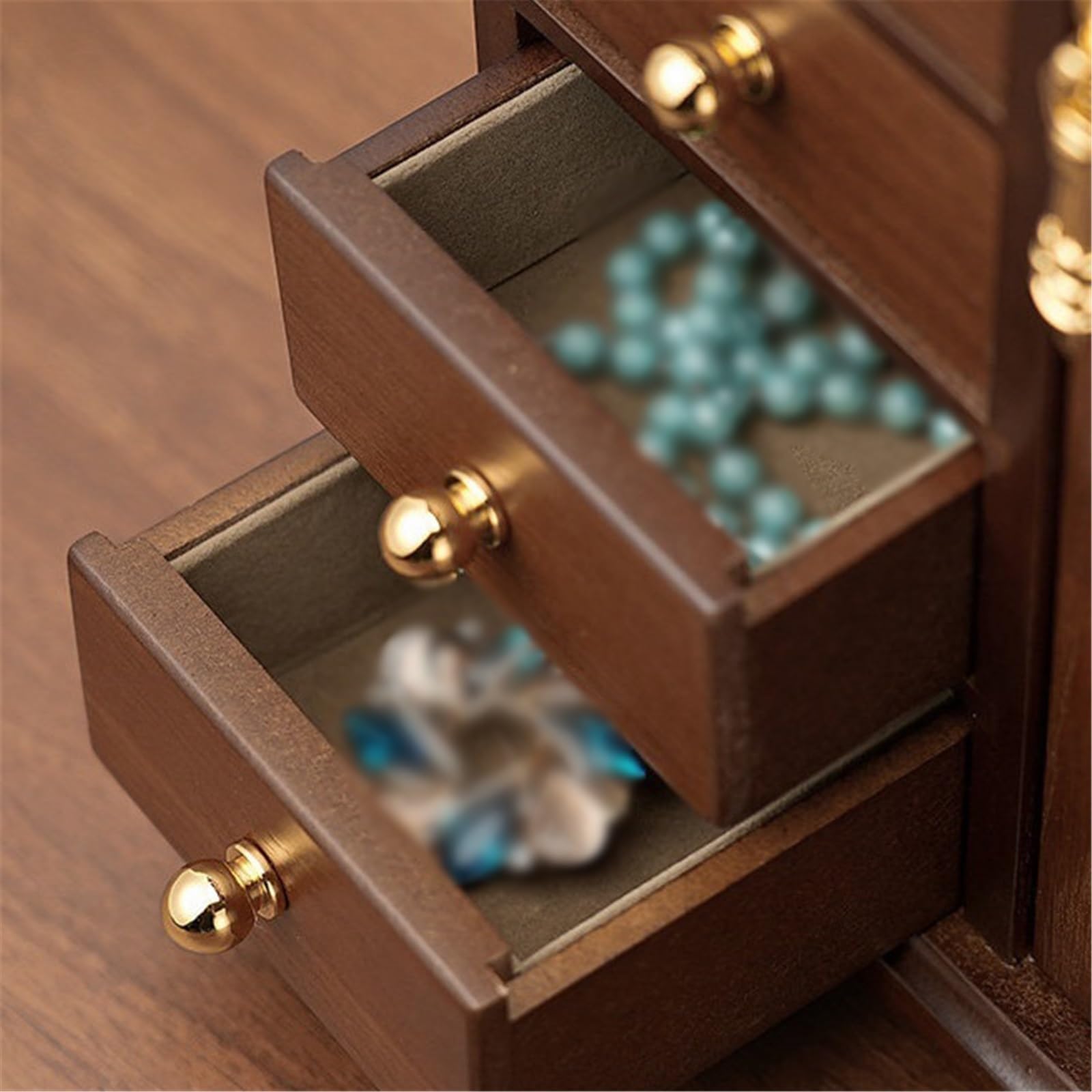 Soporte de joyería Joyero de madera vintage for guardar pendientes