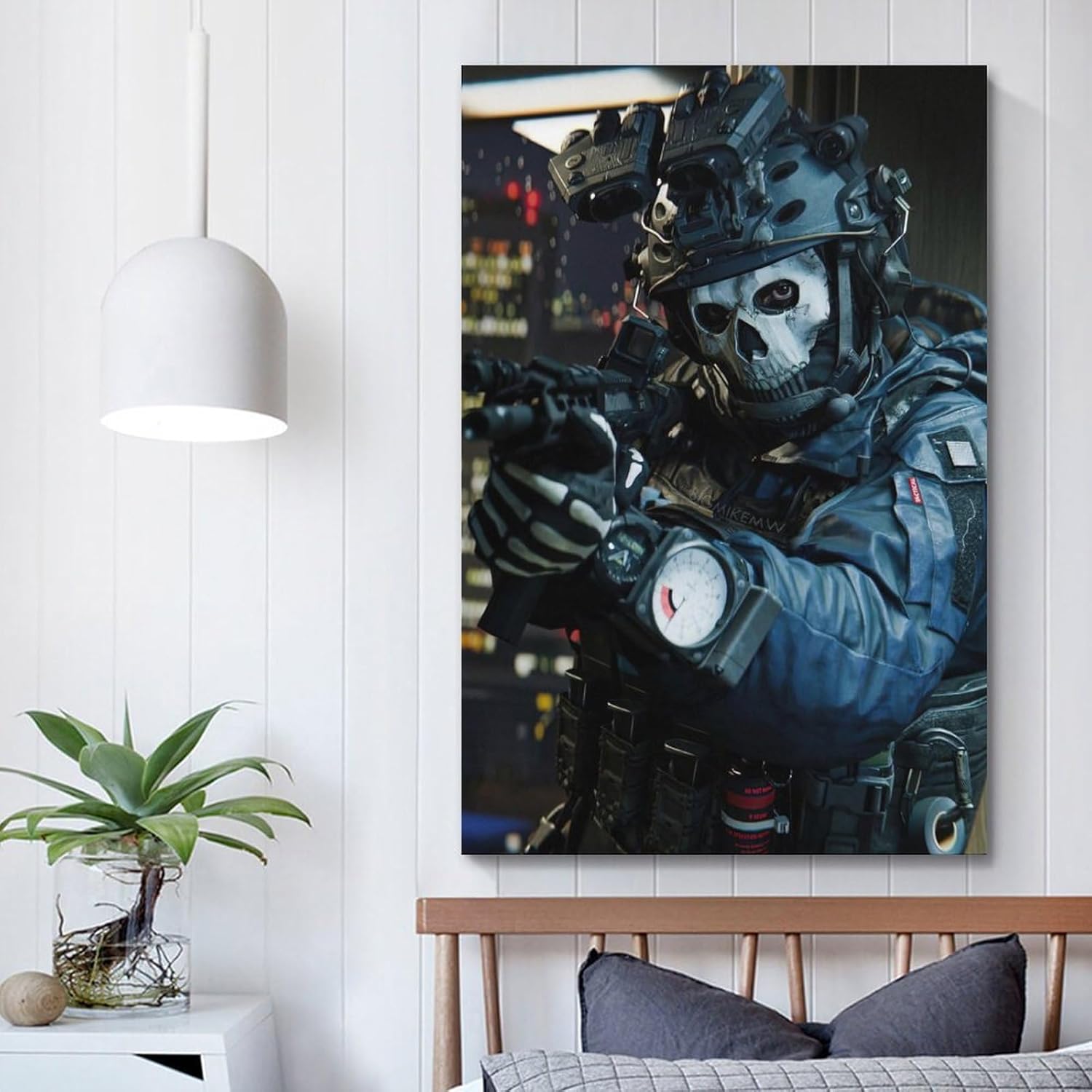 WITIN Call Of Duty Poster Ghost 1 Decorative Canvas Family Bedroom Picture Painting 12x18inch(30x45cm) 6 71vztjmDrhL. AC SL1500