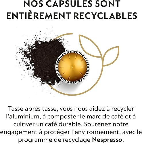 Nespresso Vertuo Voltesso 100 Coffee Capsules Intensity 4 for Espresso 40 ml (10 Packs of 10) - 5