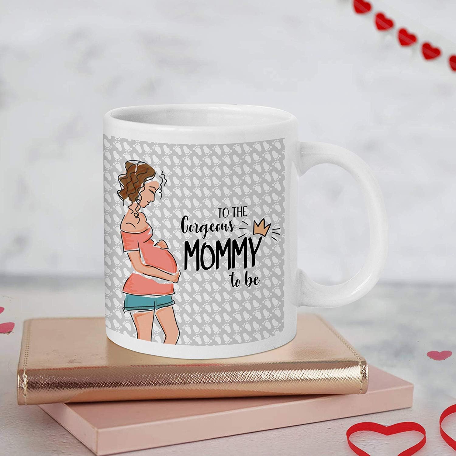 TIED RIBBONS Get Well Soon Gifts for to Be Mom Baby Shower Pregnant Wife Printed Coffee Mug (325 ml)