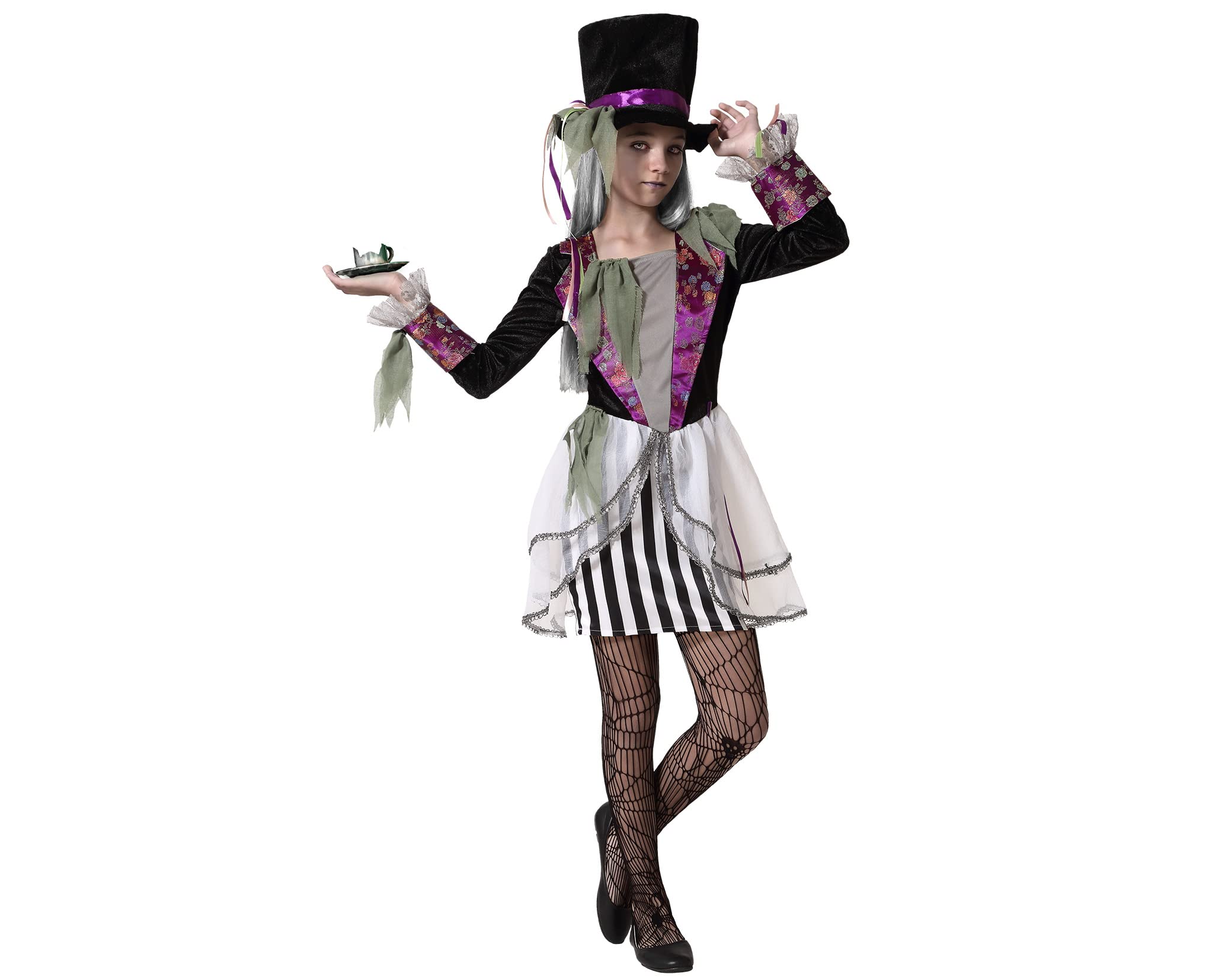 Atosa - 66384 Halloween costume for women, 66384, purple, 3-4 years