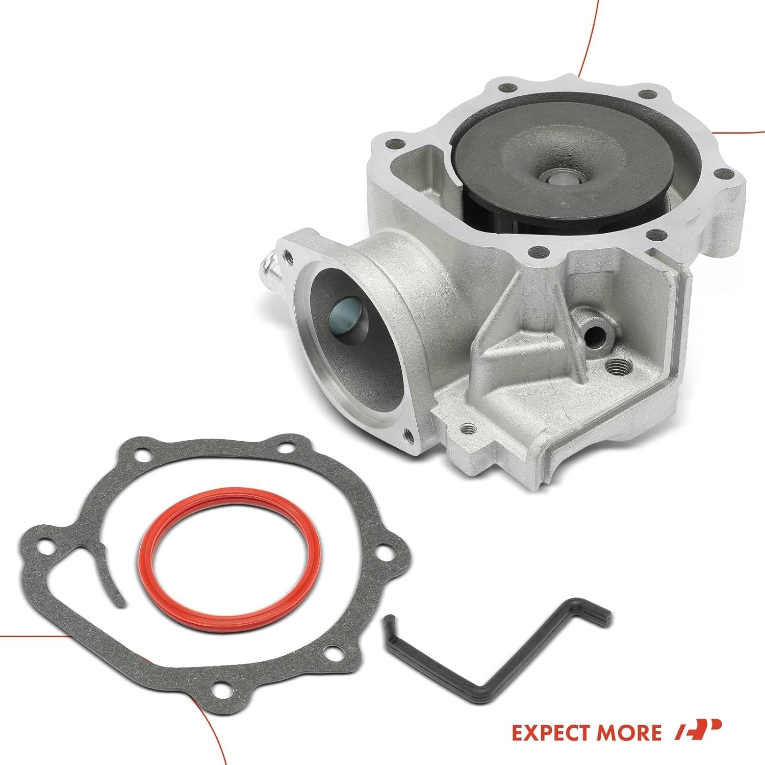 A-Premium Engine Water Pump W/Hardware [4Cyl 1.8 2.2 2.5L] Compatible with Subaru Outback 00-05, Forester 98-05, Impreza 93-05, Legacy 90-05, Baja 03-06 & Saab 9-2X, for# 21111AA000