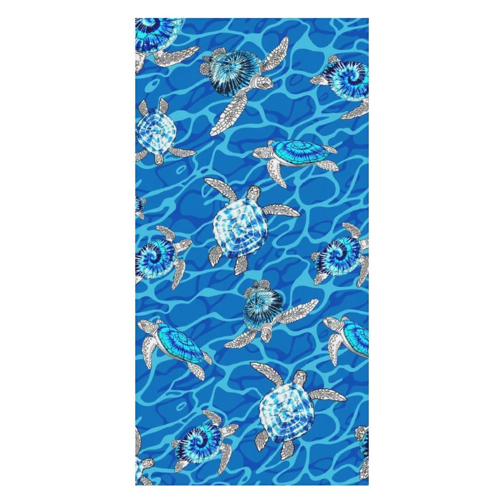 Anceky Bath Towel Quick-Dry Large Ocean Turtle Beach Towels Soft Absorbent Bath Towel for Travel Swimming Gym 31 X 63 in