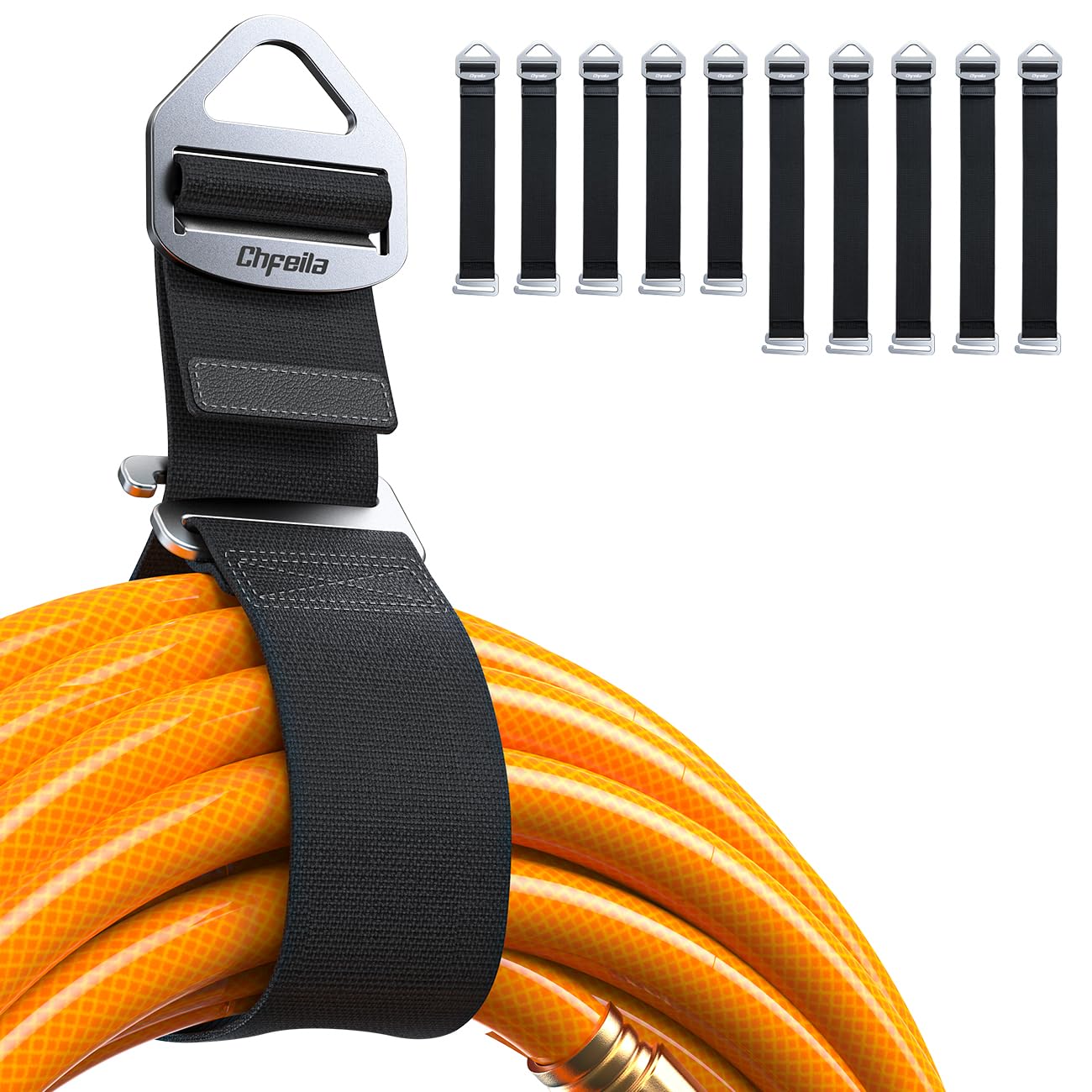 Chfeila Einhandbedienung, Schwerkraftbetriebener Verlängerungskabel-Organizer-Halter, 100 Pfund, strapazierfähige 14"/18" Aufbewahrungsgurte