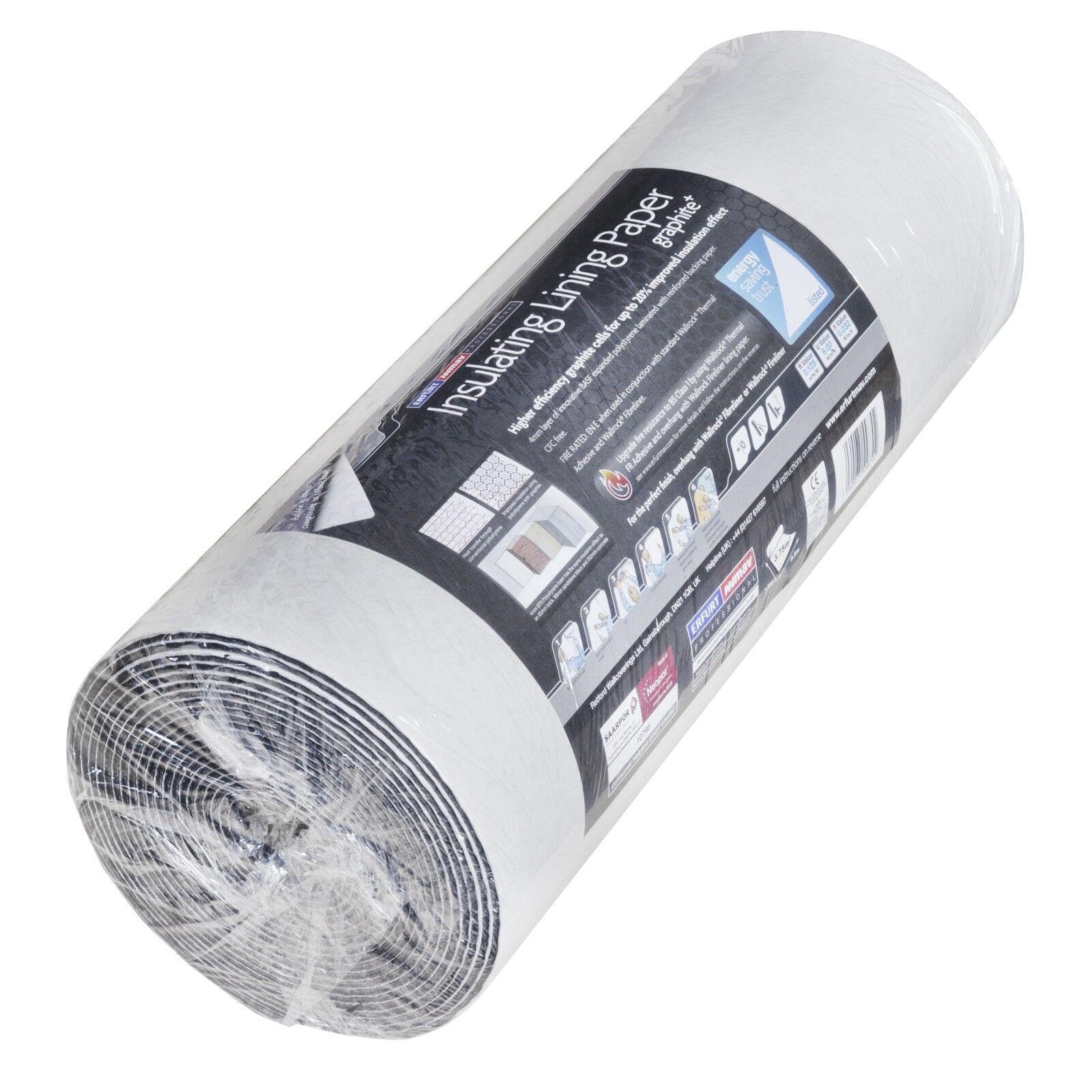 Erfurt Graphite Plus Insulating Lining Paper (MINVRGRAPHITE)
