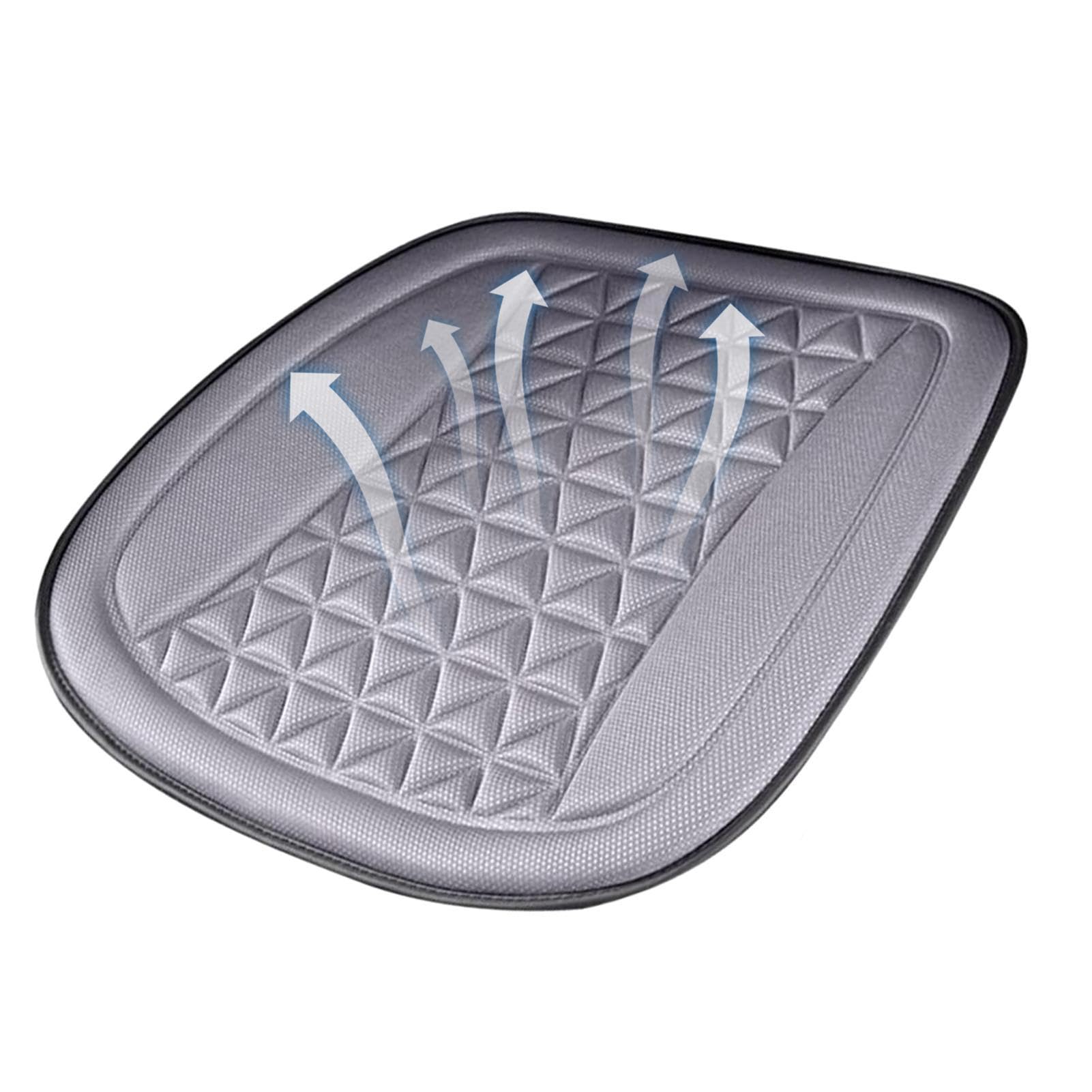 Cojín de asiento refrescante, protector de asiento transpirable antideslizante para automóvil, almohadilla de asiento ventilada para asiento, diseño transpirable para alivio de presión, cojines de | antideslizante para automóvil, almohadilla de asiento ve
