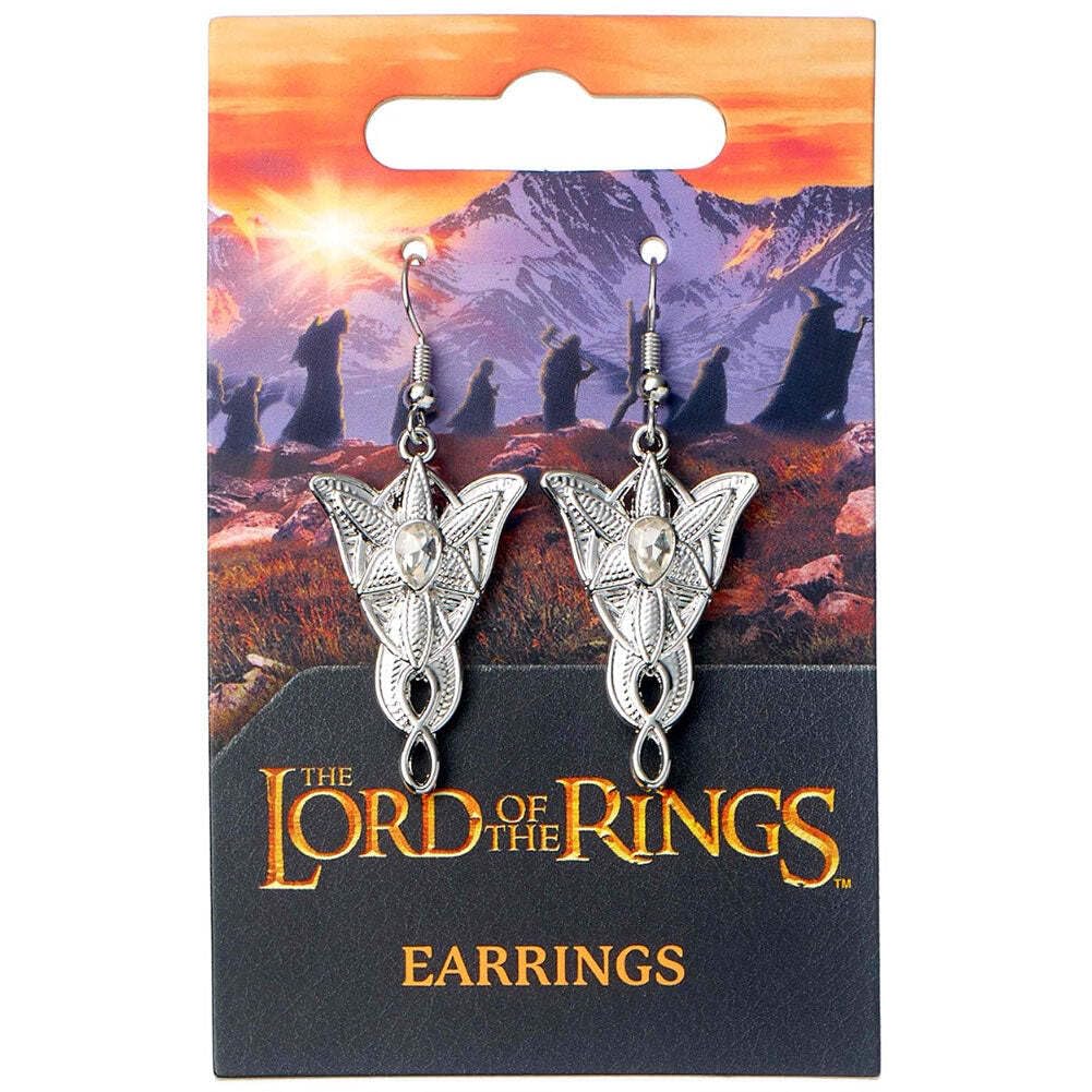 The Lord of The Rings Evenstar LRE00003 Pendientes de gota plateado