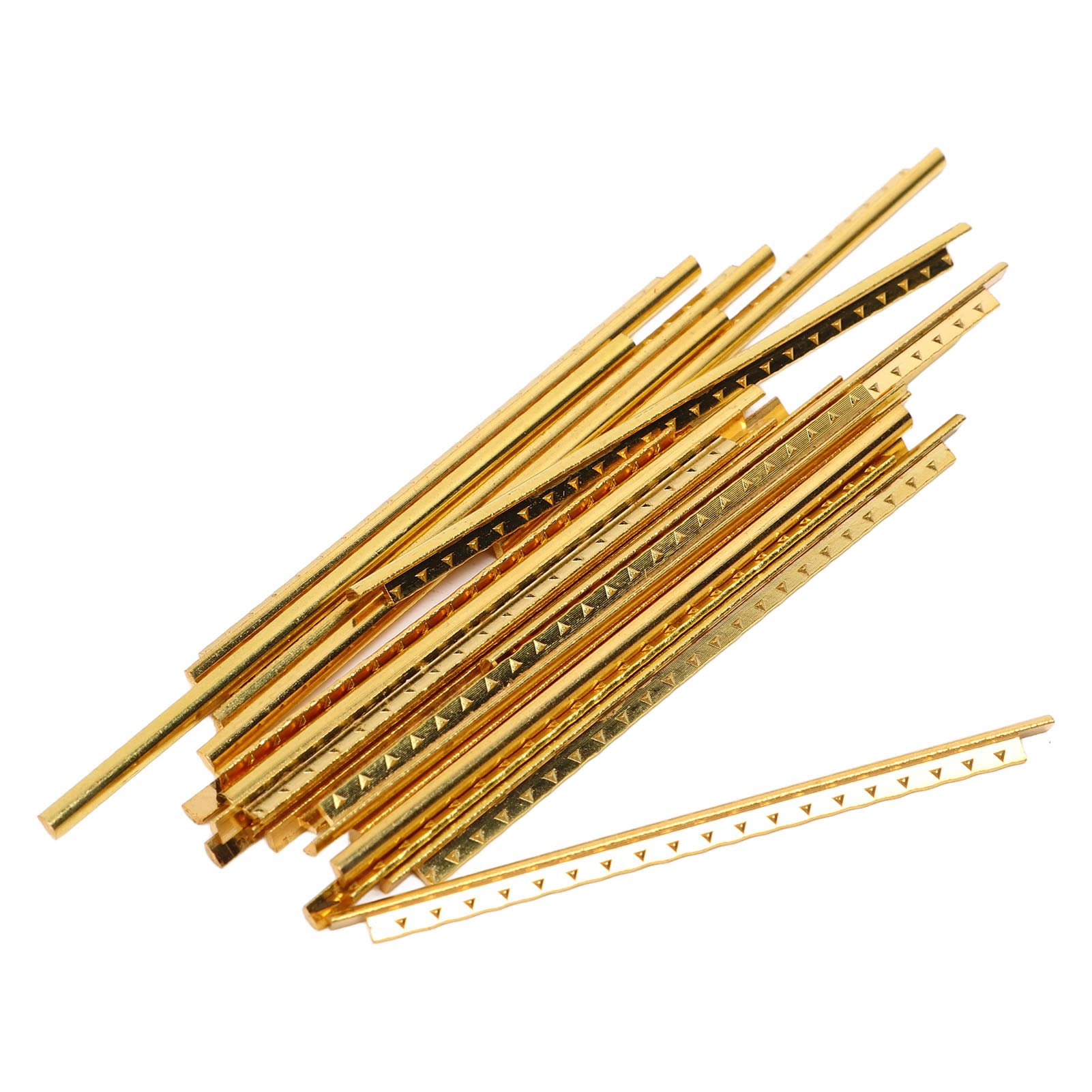 Guitar Fret Wire, 19pcs Metal Pre Rounded Corner Design Electric Guitar Fret Wire Replacement