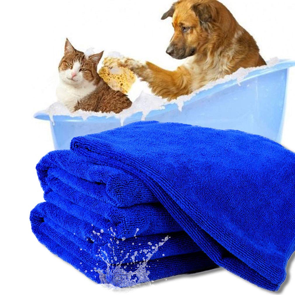 Absorbant Rapide Serviette de Bain, Lavable en Machine, Pet Serviette de Séchage Couverture de Chien en Microfibre Peignoir Chiot Chat