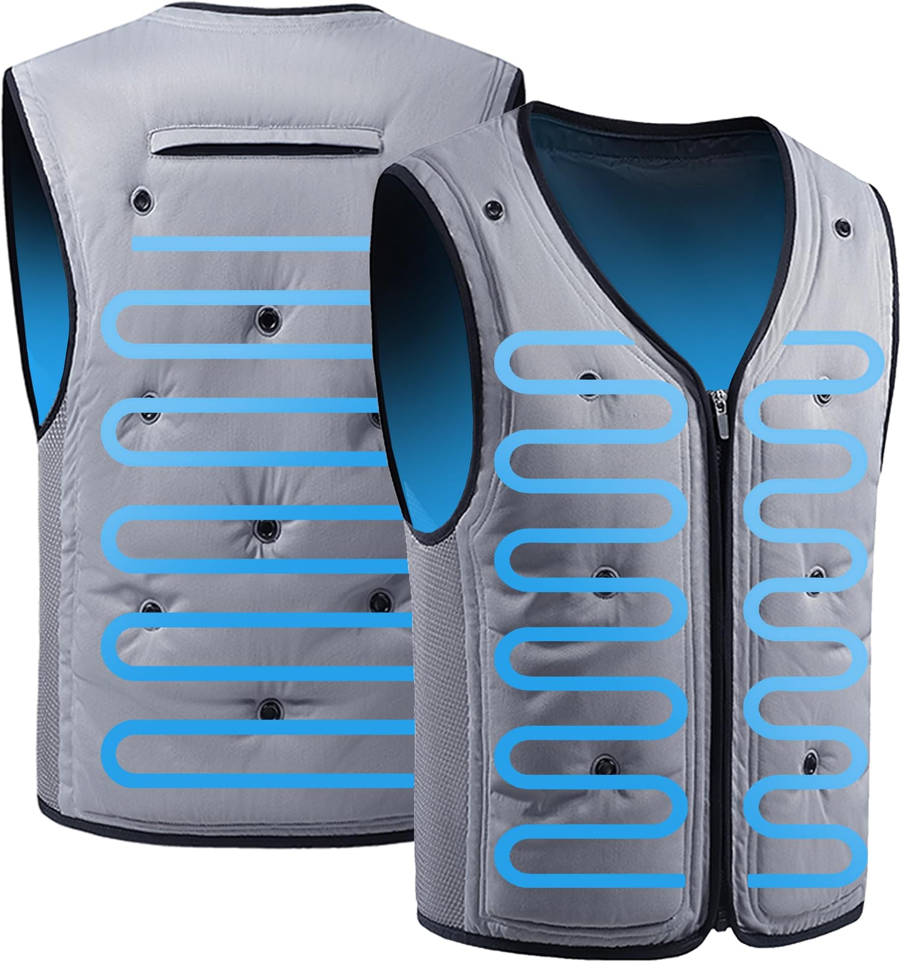 Suntu Power Supply, No Cold Pack Required, Summer Water Cooling Vest, Physical Cooling Vest, Can Be Used Only With Water Filling, Uniform Cooling, Summer Cooling Work Clothes, Heat Stroke Prevention