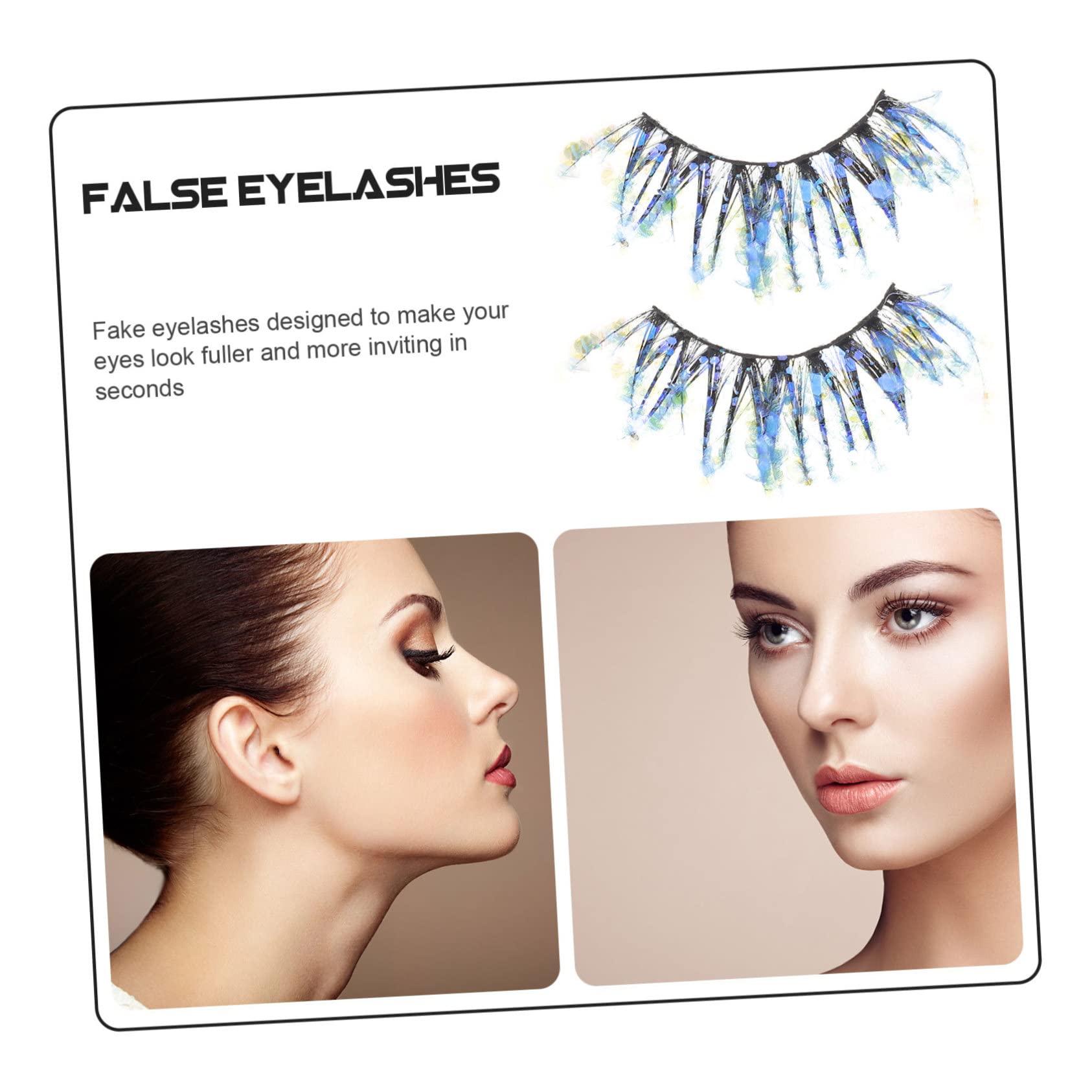 Healeved Lot De 4 Faux À Paillettes Effet Duveteux Pour Fête Photographie De Mode