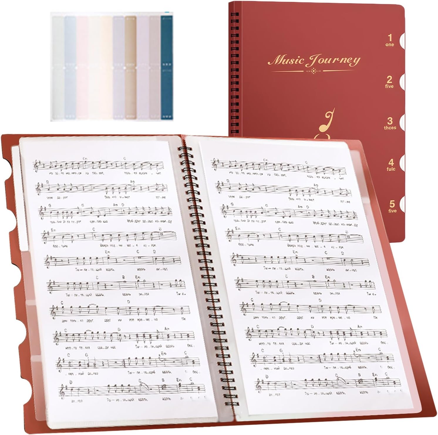 Music Folder,A4 Music Sheet Binder Organizer,Documents Organizer Folder - for Presentation Business School Office Band Choral Travel Meeting Room Performance