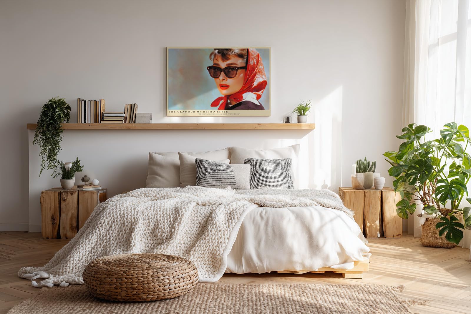 Paul Sinus Wandbild 150x100cm The Glamour of Retro Style – Klassische Modeikone im Look der 60er Jahre