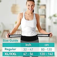 Vista 7 de Lightweight Back Brace for Lower Back Pain Under Clothes - Relief from Sciatica, Spinal Stenosis & SI Joint Hip Pain - Breathable & Adjustable